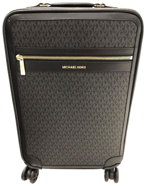 michael kors jet set travel black white|michael kors jet set luggage.